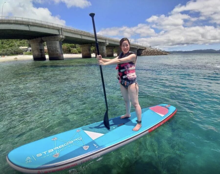 【沖縄・名護】初心者歓迎！SUP（サップ）体験☆サンゴ礁の上を自由にクルージング《インストラクター同行》（No.52）