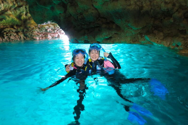 青の洞窟シュノーケル＆美ら海体験ダイビングSET
