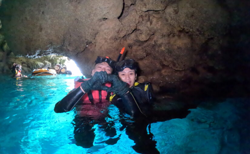 青の洞窟　シュノーケリング　熱帯魚