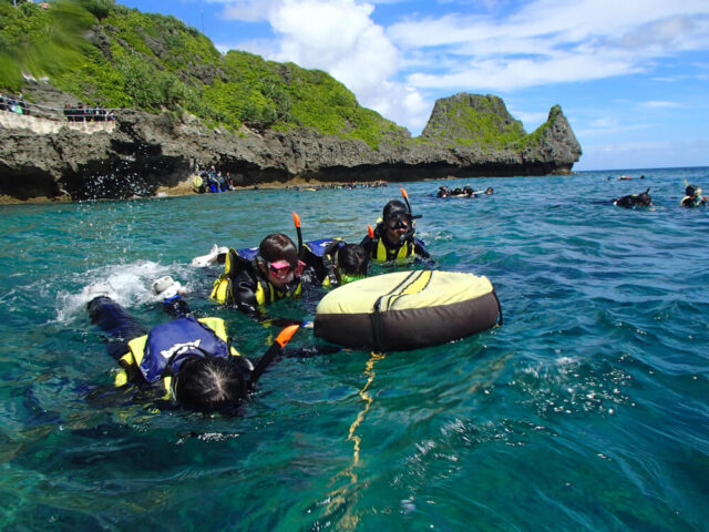 青の洞窟　シュノーケリング　熱帯魚