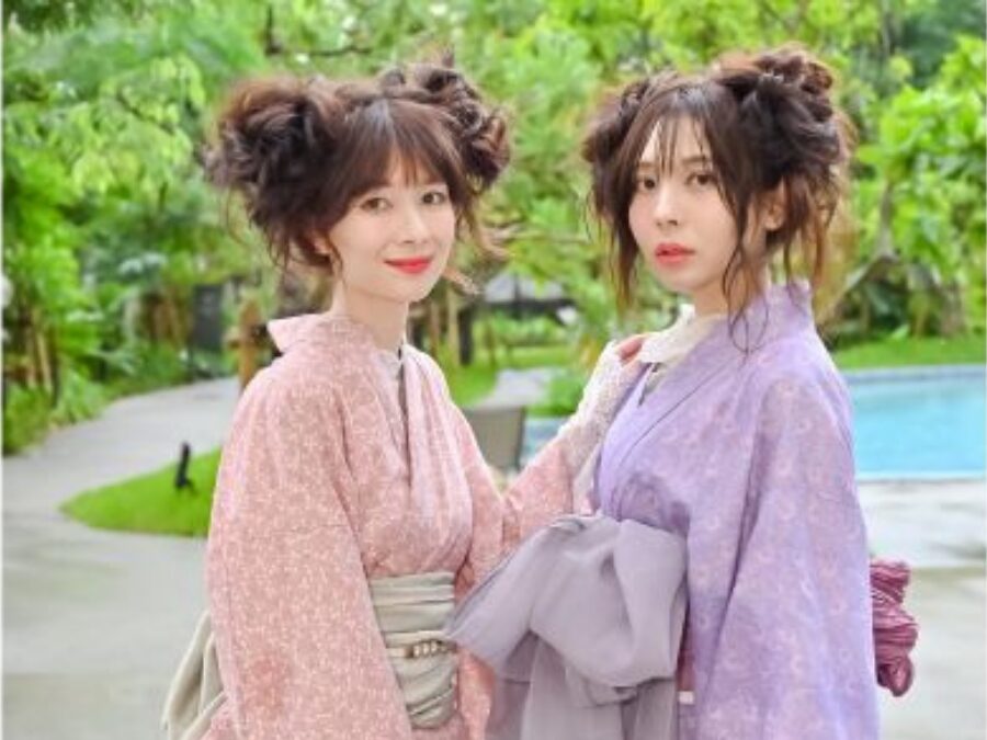 【那覇/60分/着付け体験】SNS映え抜群♪レトロでお洒落なガーリー浴衣プラン《ヘアセット付プランあり》（No.749）