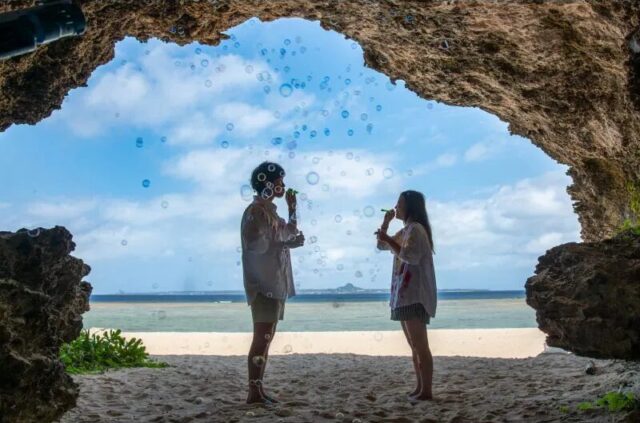 ペイントフォト、カップル、ハネムーン