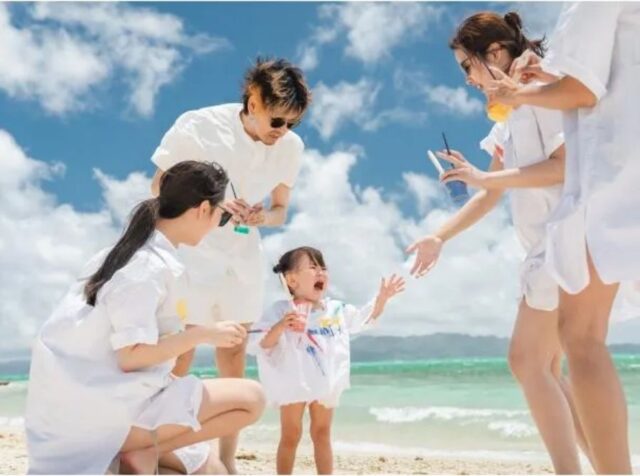 ペイントフォト、子連れ、子供