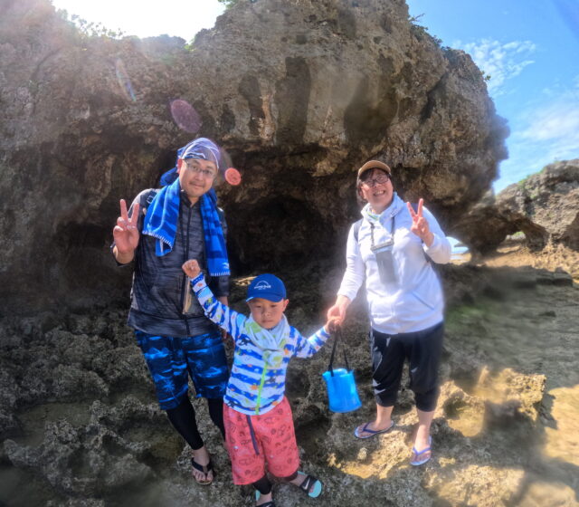 恩納村　イノー散策　お魚ウォッチング