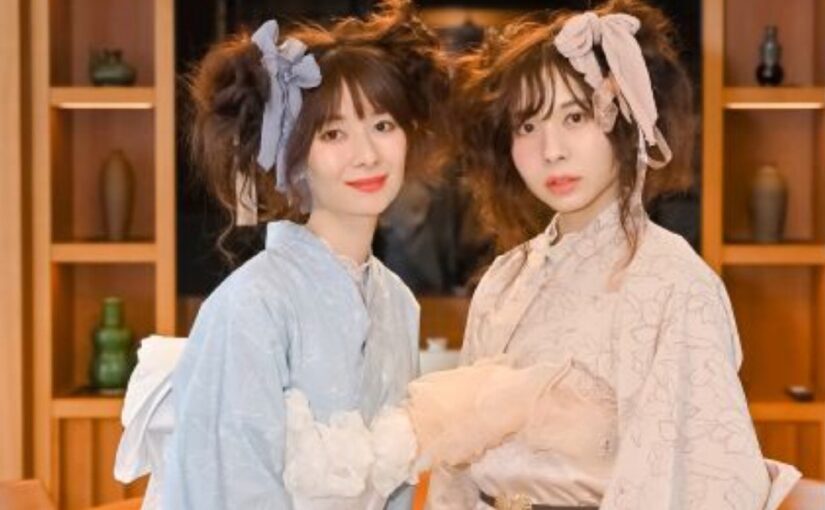 浴衣 着付け 2人の女性