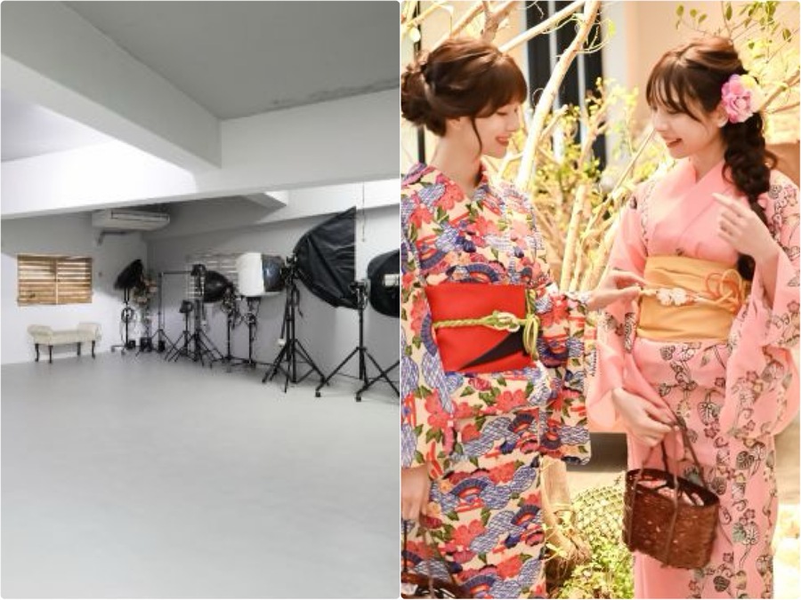 【那覇/60分/着付け体験】紅型浴衣×プロカメラマン本格ロケ撮影♪15カットデータ付き《女性にオススメ・データお渡し》（No.754）