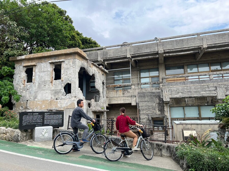 【沖縄・伊江島/約2〜6時間】電動アシスト自転車でのんびり気ままにサイクリング♪日帰り旅にぴったり！《100歳まで参加OK・おひとり様歓迎》（No.660）