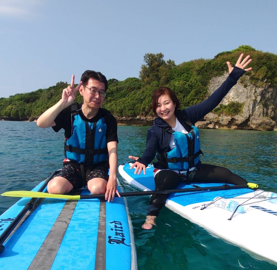 【沖縄北部/90分】透明度抜群の海をSUPでお散歩♪ウミガメにも出会えるかも？SUP体験（No.293）