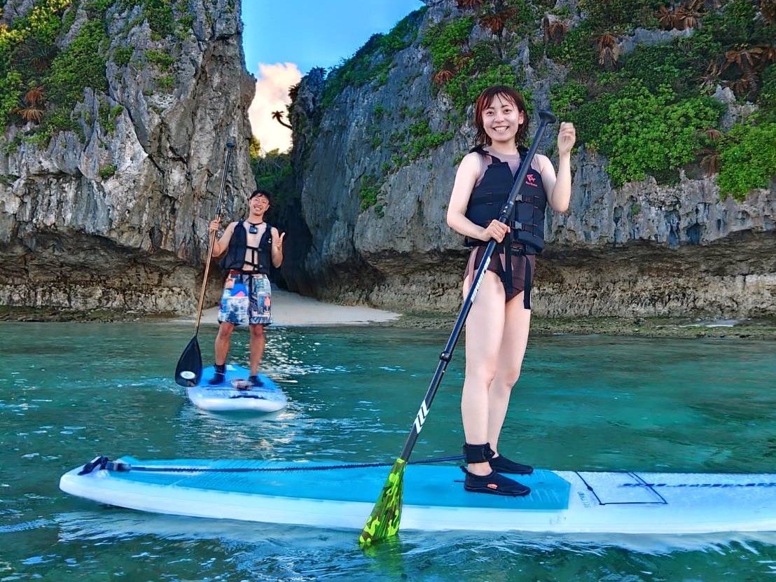【沖縄北部/90分】透明度抜群の海をSUPでお散歩♪ウミガメにも出会えるかも？SUP体験（No.293）