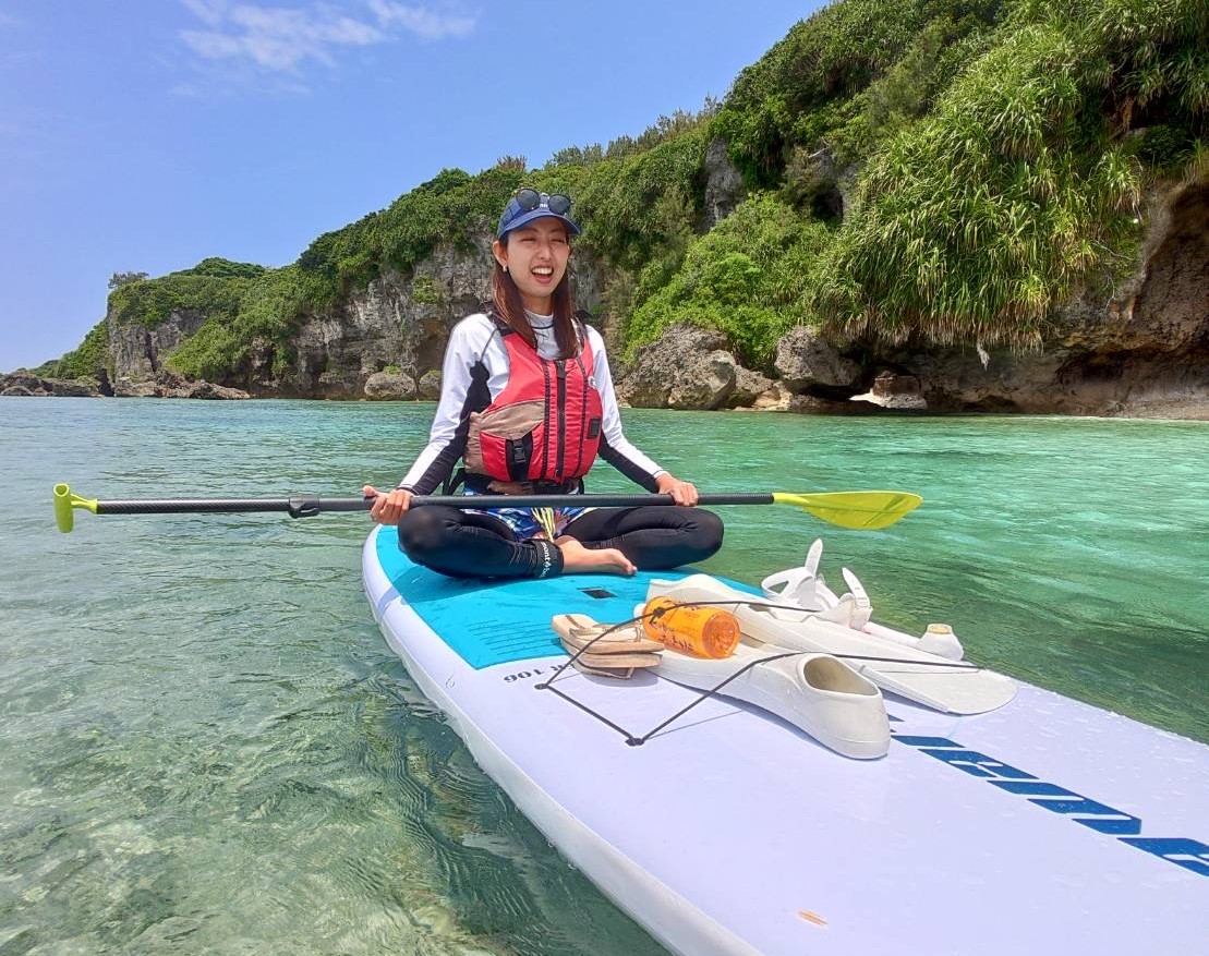 【沖縄北部/90分】透明度抜群の海をSUPでお散歩♪ウミガメにも出会えるかも？SUP体験（No.293）