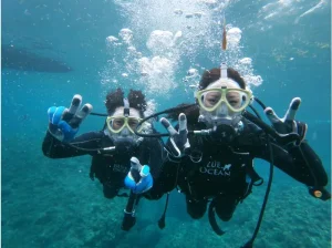 【沖縄/恩納村/2時間】初心者におすすめのフルフェイス☆青の洞窟体験ダイビング《GoProレンタル&写真データ無料》