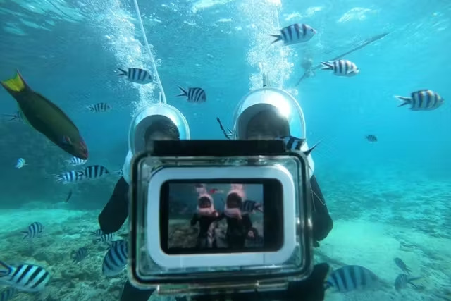 【沖縄/恩納村/4時間】沖縄の海を遊び尽くそう☆シーウォーク&シュノーケリング《GoProレンタル無料》（No.295）
