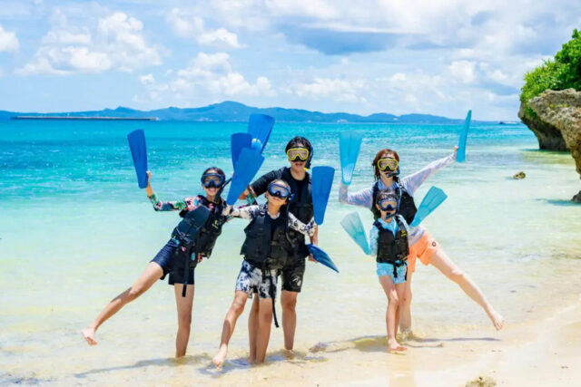 シュノーケリング 家族