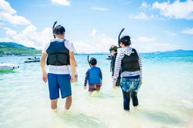 シュノーケリング 家族