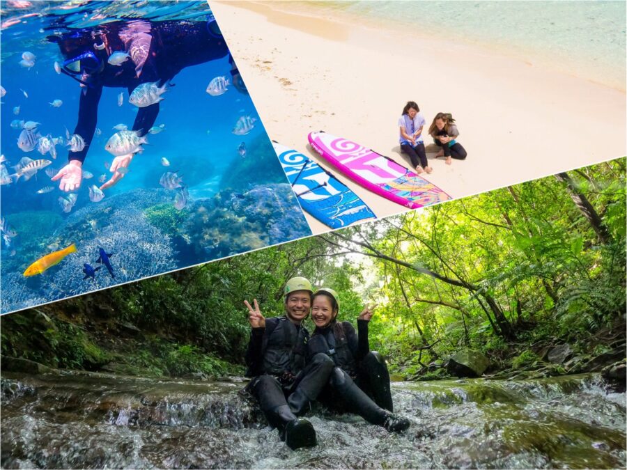 【やんばる/1日】森・川・海を遊び尽くす！リバートレッキング＆SUP＆シュノーケル☆1DAYトリップツアー《完全貸切・写真＆動画撮影サービス付き》（No.111）