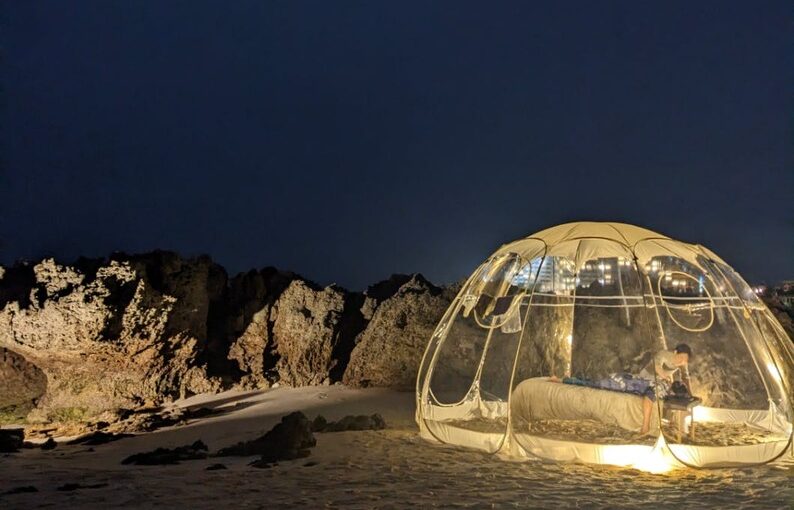 屋外マッサージ専門店　ボディーケア　海水フットバス