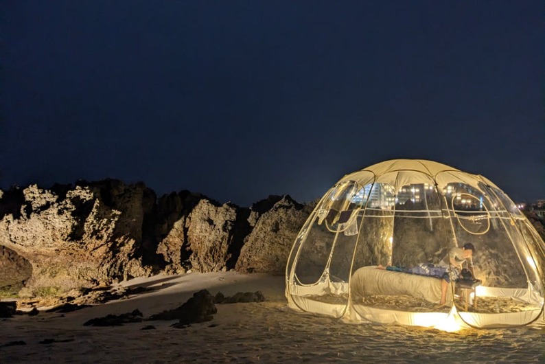 【沖縄/名護市/夜】海風と月明かりで