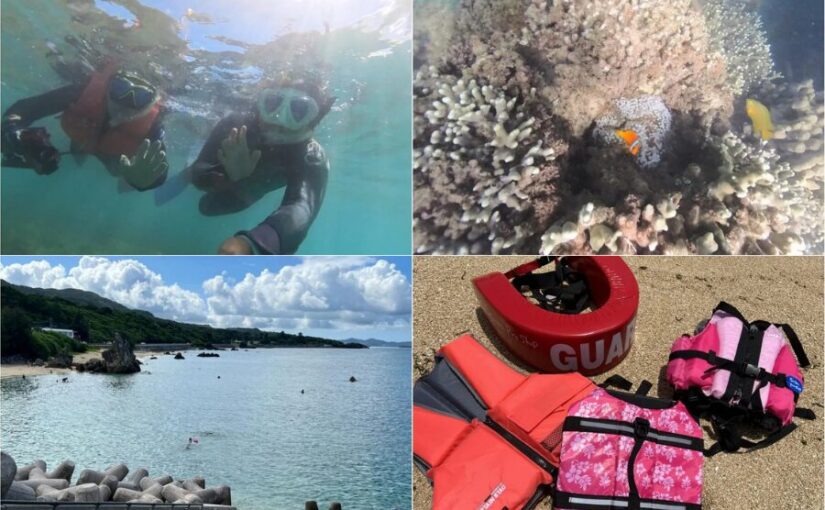 【沖縄北部・ゴリチョ/約3時間】講習付きで安心！お子様特価3500円☆ゴリラチョップでビーチシュノーケリング体験《送迎付き・フォトムービー無料》（No.704）