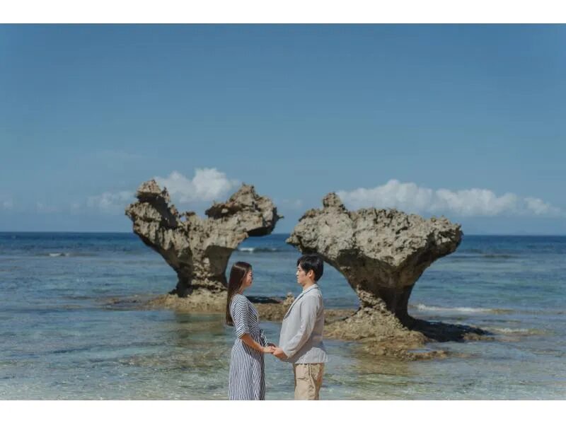 【沖縄・古宇利島】撮りたいイメージをリクエストOK！絶景ロケーションフォトツアー☆ドローン空撮可能！女子旅・ファミリーにもおすすめ（No.208）