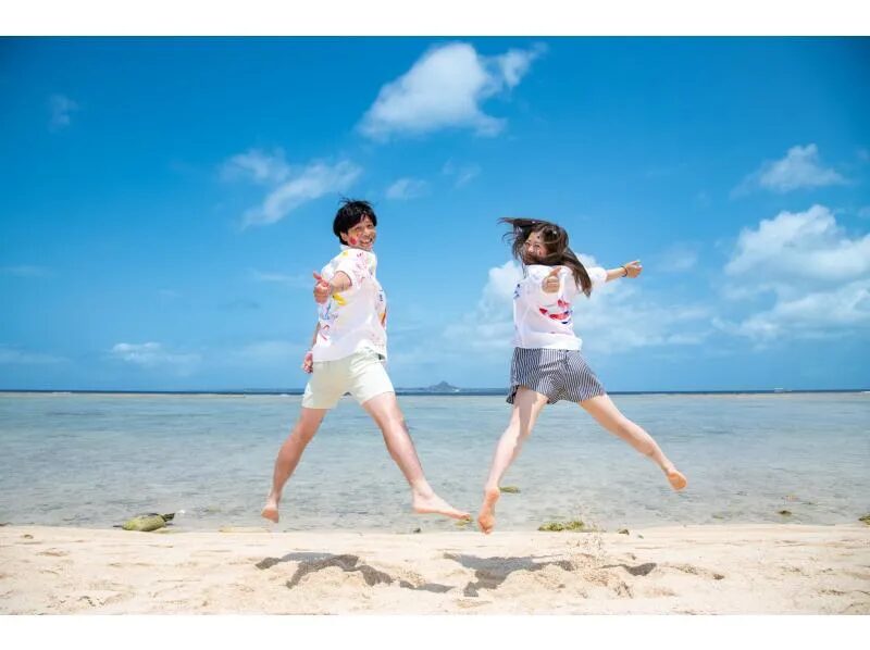 【沖縄・瀬底島】撮りたいイメージをリクエストOK！絶景ロケーションフォトツアー☆ドローン空撮可能！カップル・女子旅にもおすすめ（No.209）