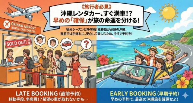 沖縄レンタカー満車注意喚起