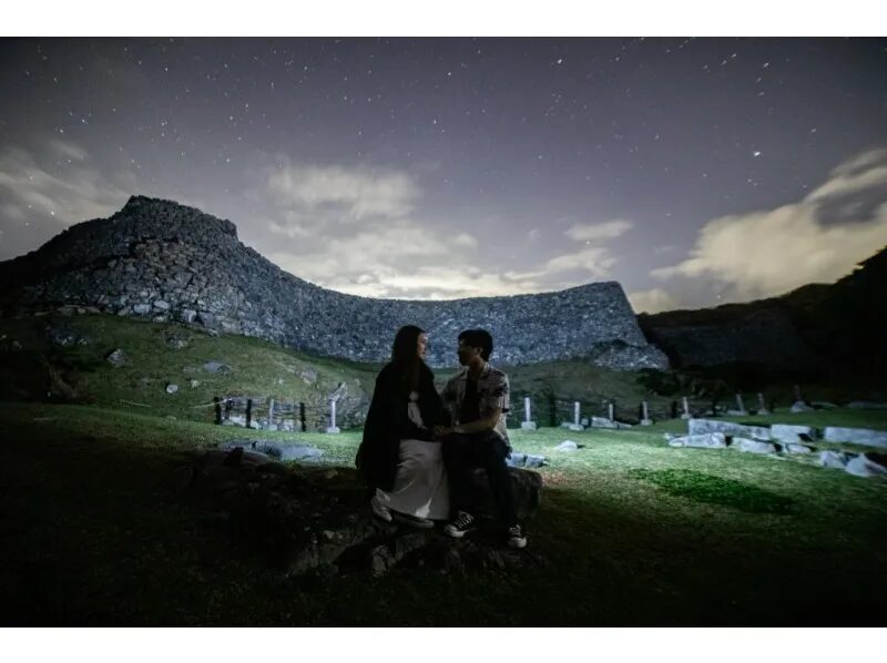 【沖縄・今帰仁城跡】ファミリー・カップル・友達で☆星空photoと宙さんぽナイトツアー《インスタ映え写真撮影付き》in今帰仁城跡（No.96）