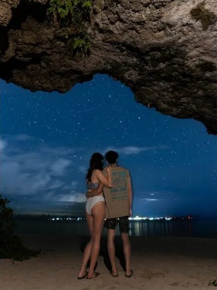 【沖縄・本部】本部から車で行ける瀬底島で秘密の星空観察☆星空photoと宙さんぽナイトツアー《インスタ映え写真撮影付き》in瀬底ビーチ（No.95）