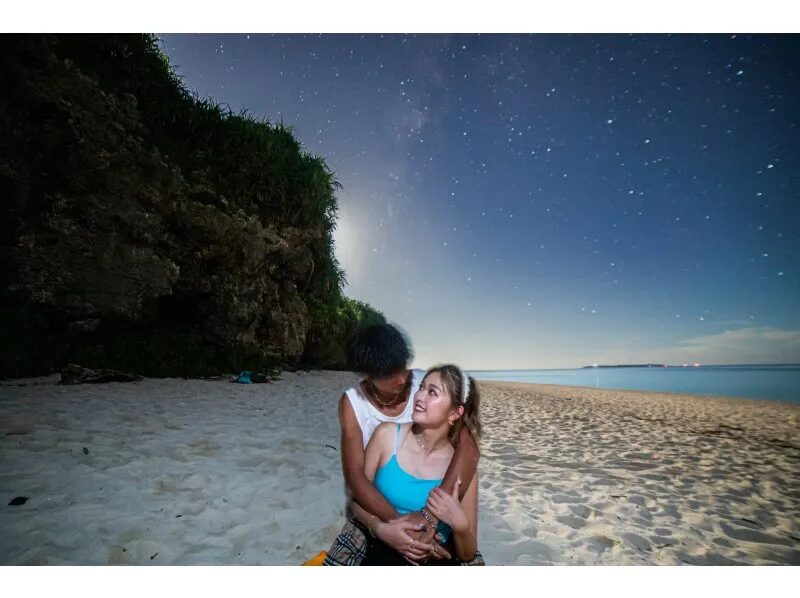 【沖縄・本部】本部から車で行ける瀬底島で秘密の星空観察☆星空photoと宙さんぽナイトツアー《インスタ映え写真撮影付き》in瀬底ビーチ（No.95）