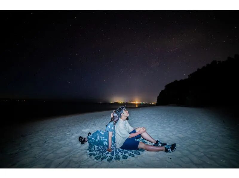 【沖縄・本部】本部から車で行ける瀬底島で秘密の星空観察☆星空photoと宙さんぽナイトツアー《インスタ映え写真撮影付き》in瀬底ビーチ（No.95）