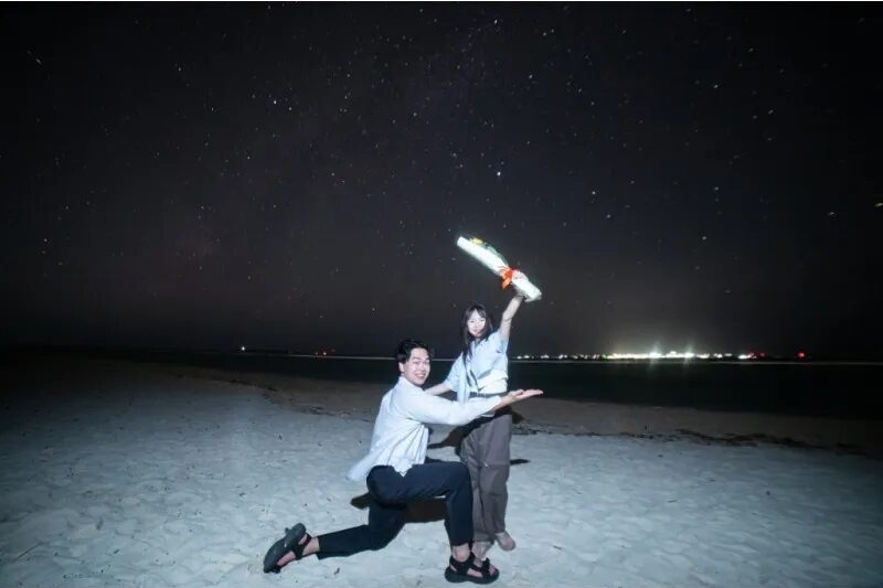 【沖縄・南部】広がる星空をバックに☆星空photoと宙さんぽナイトツアー《インスタ映え写真撮影付き》in 選べる南部（糸満、知念）（No.205）