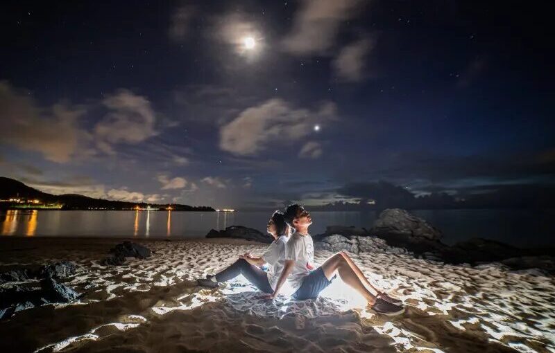 穴場ビーチで味わうプライベート感☆星空photoと宙さんぽナイトツアー《インスタ映え写真撮影付き》in 希望ヶ丘ビーチ（No.97）