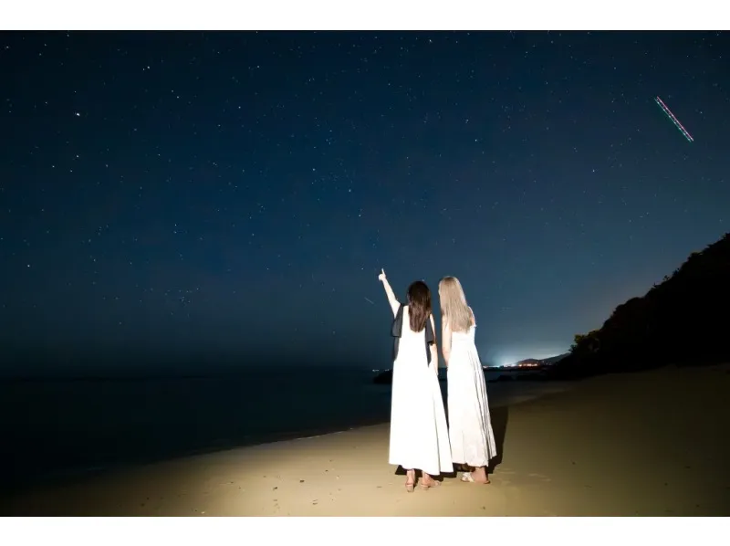 【沖縄・恩納村】穴場ビーチで味わうプライベート感☆星空photoと宙さんぽナイトツアー《インスタ映え写真撮影付き》in 希望ヶ丘ビーチ（No.97）