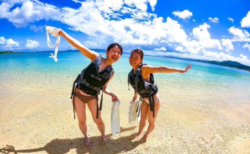 ビーチ、女子旅、沖縄