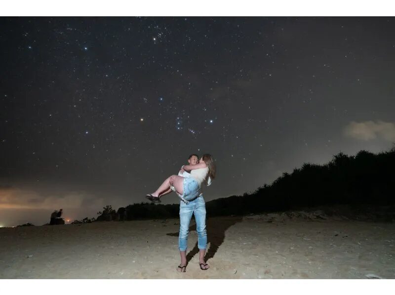 【沖縄・古宇利島】カップル・ファミリーに大人気☆絶景スポット『古宇利島』で星空浴と宙さんぽナイトツアー《インスタ映え写真撮影＆星の解説付き》（No.203）