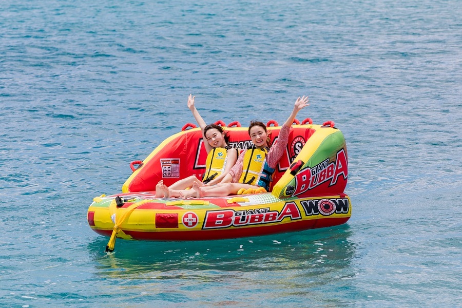 [Okinawa / Approx. 1.5 hours] Enjoy Water Activities Even in Winter☆ 3-in-1 Package: Banana Boat, Marble Ride, and Snorkeling (Available October–March Only; Wetsuits Included) (No. 829)
