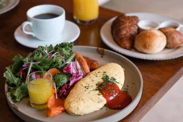 朝食　ホテル