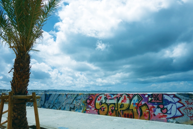 北谷　ホテル　堤防