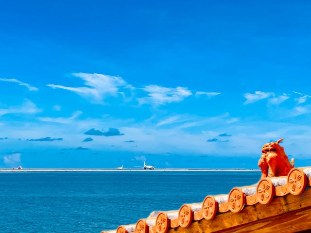 那覇空港　飛行機
