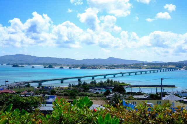 古宇利大橋　右側から　撮影