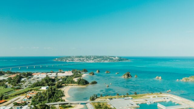 古宇利大橋　展望台から