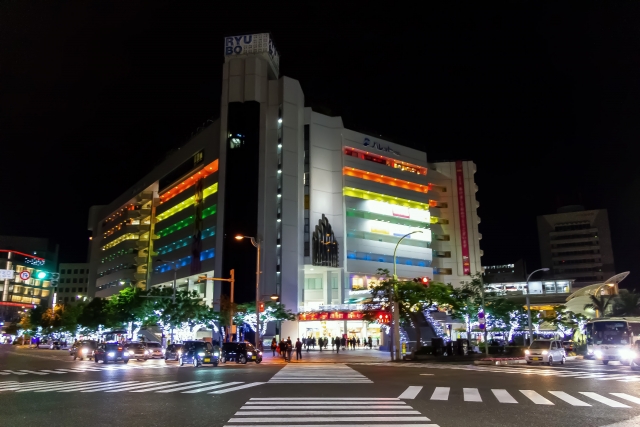 県庁前　繁華街