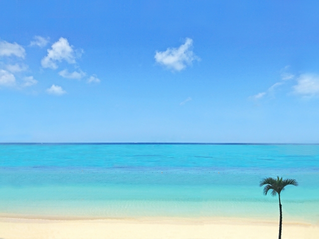 沖縄　恩納村　ビーチ