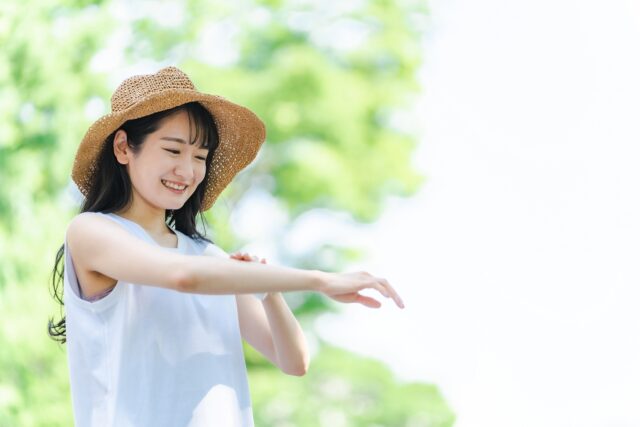 日焼け止め　女性