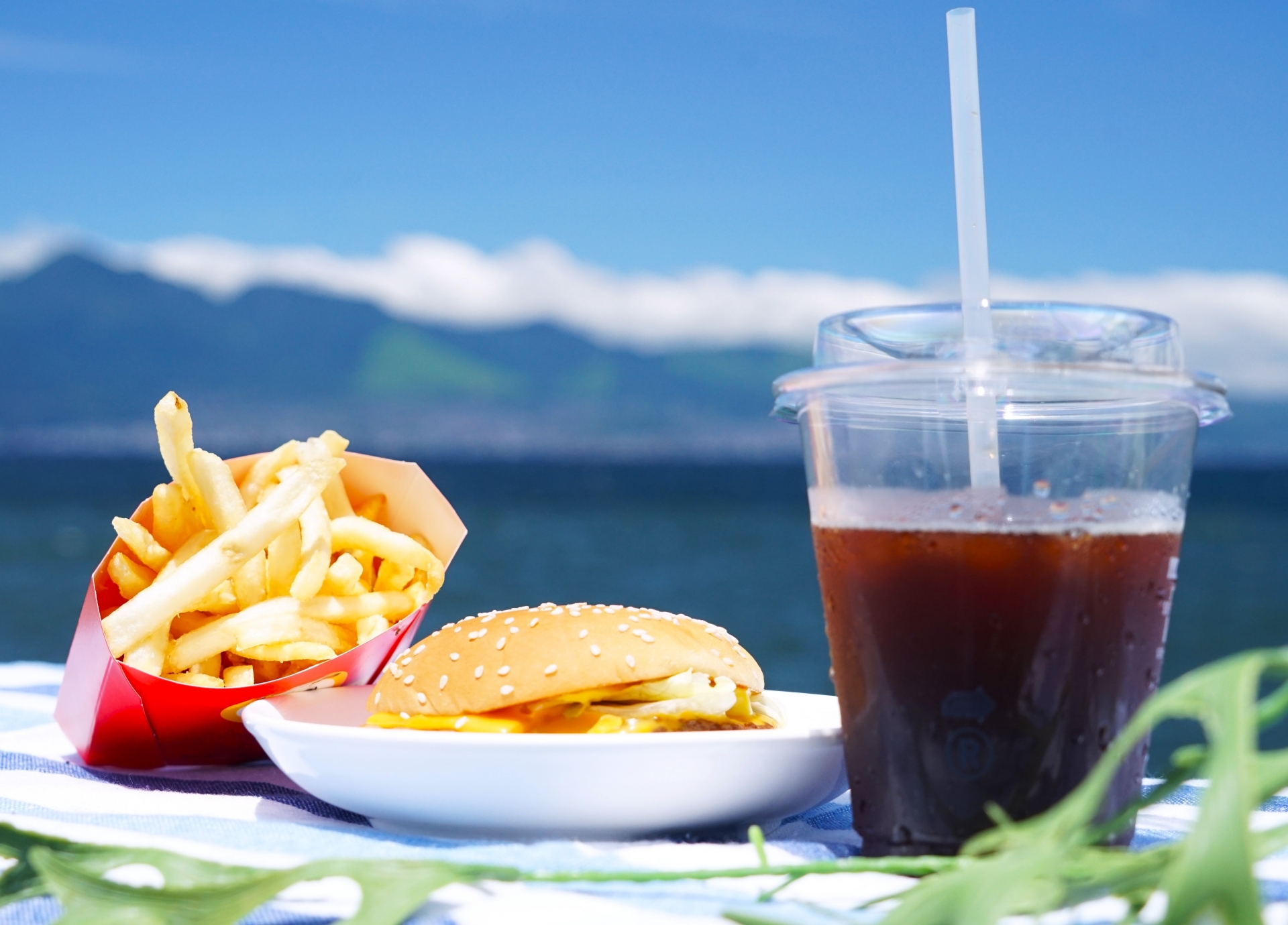 ハンバーガー　オーシャンビュー