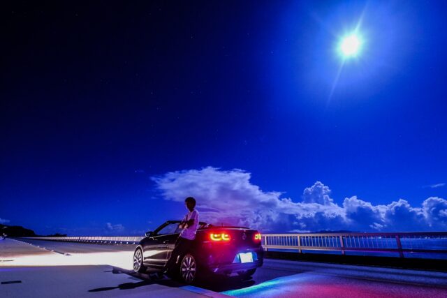 古宇利大橋　夜　ドライブ